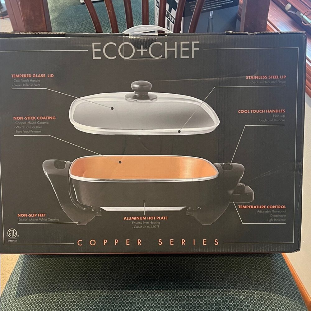 Copper Electric Skillet - Picture 2 of 3
